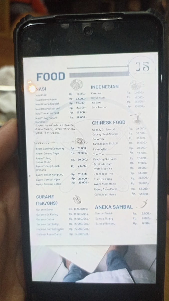 Menu Kantin Js-2