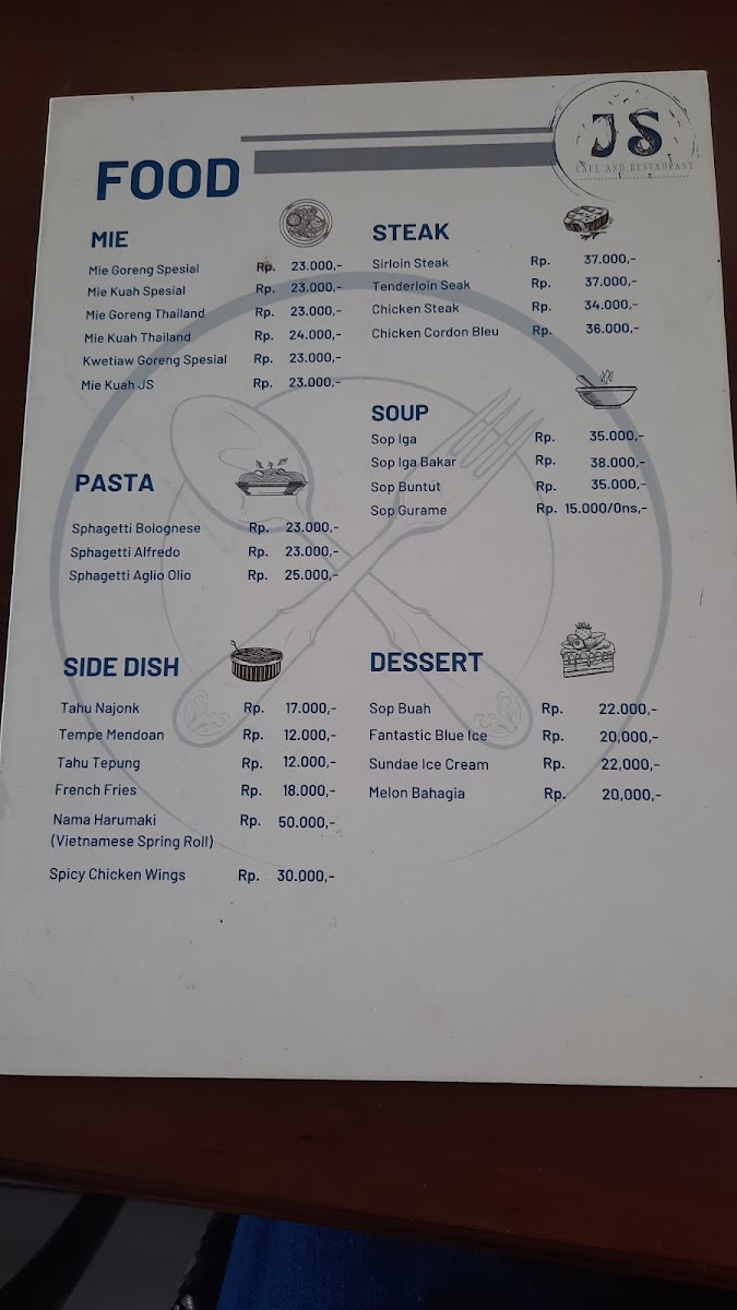 Menu Kantin Js-3