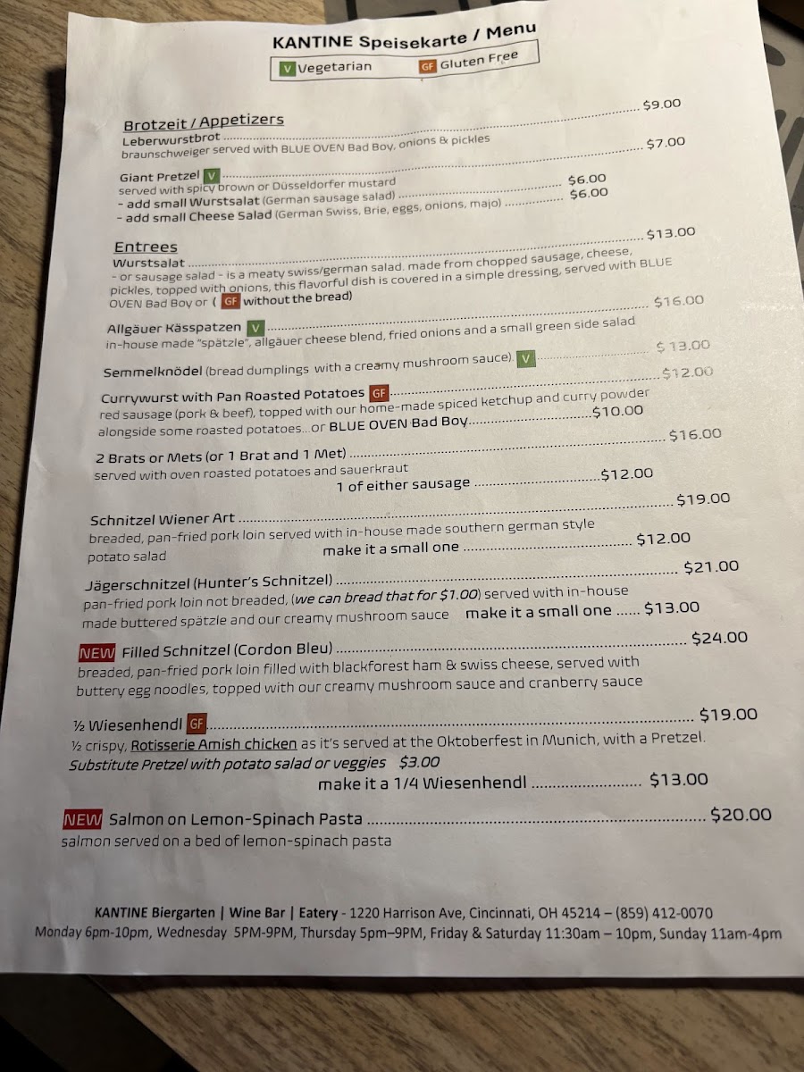 Menu Kantine Biergarten Wine Bar Eatery-1