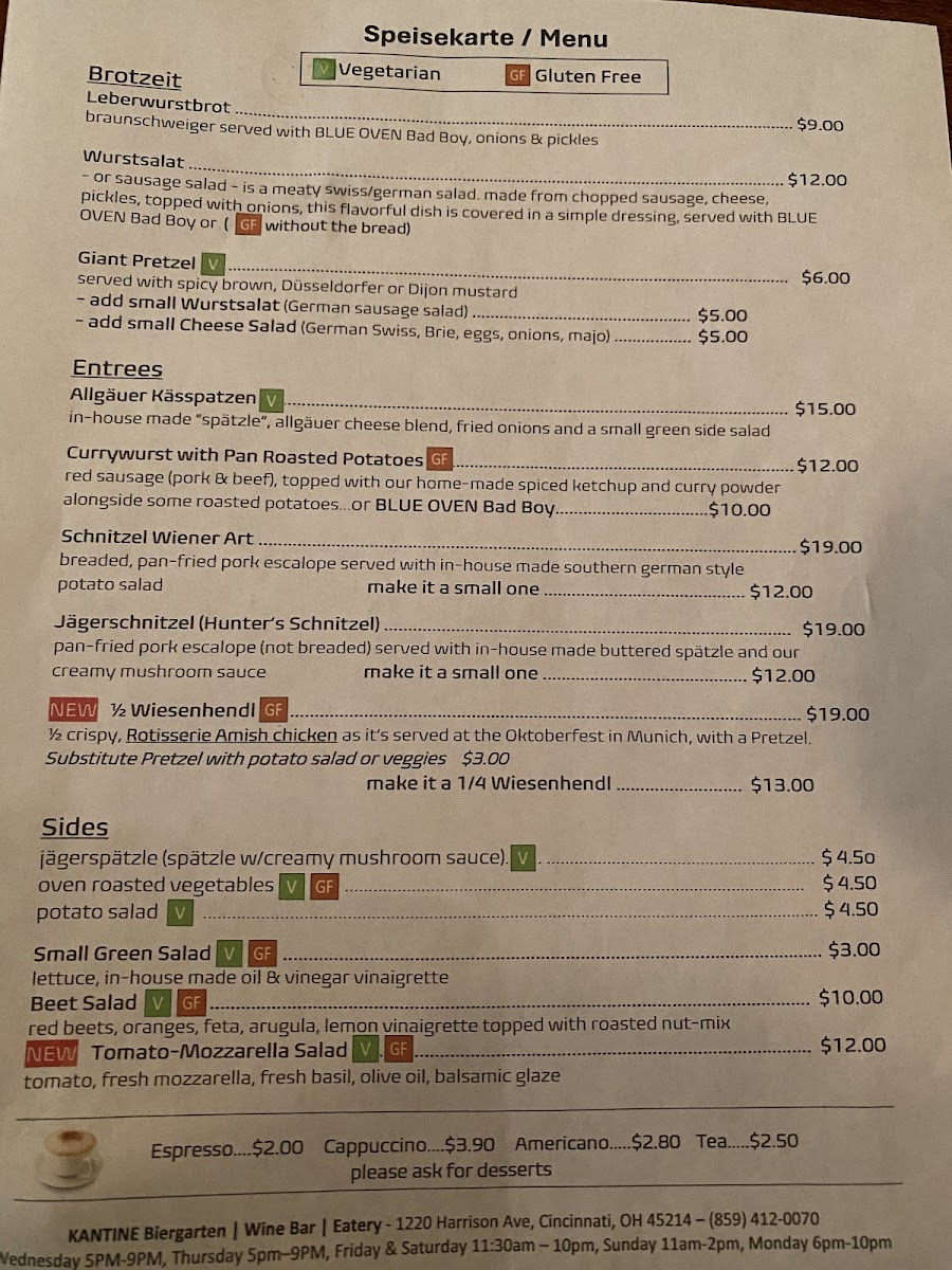 Menu Kantine Biergarten Wine Bar Eatery-7