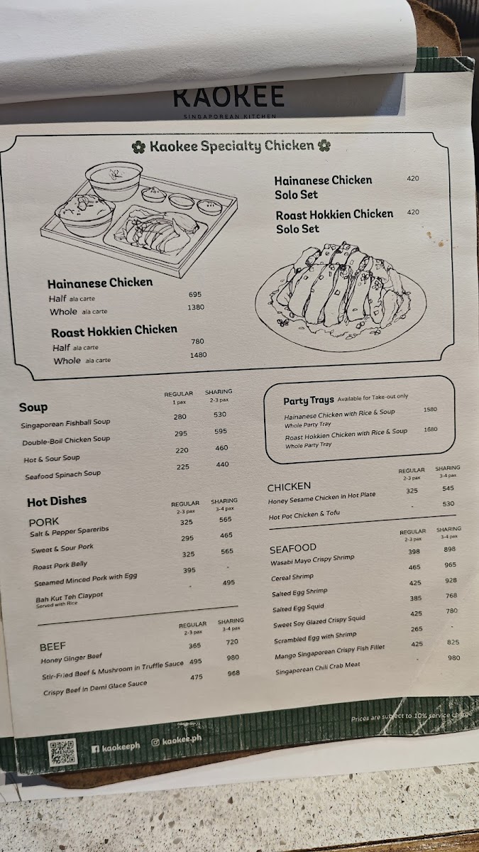 Menu Kaokee-8