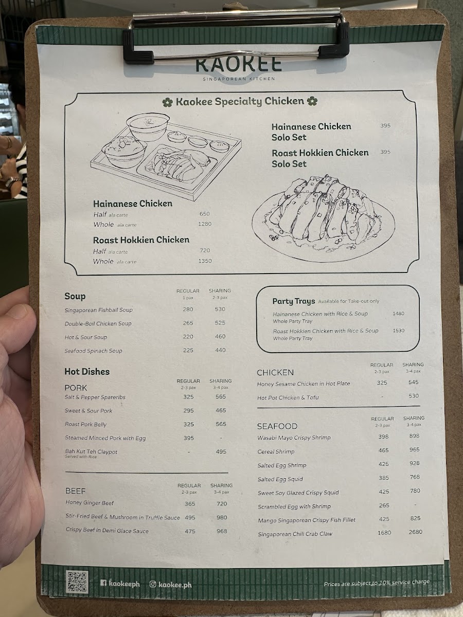 Menu Kaokee-9