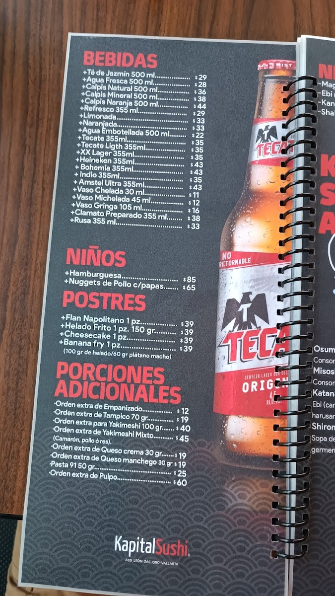 Menu Kapital Sushi Poniente-4