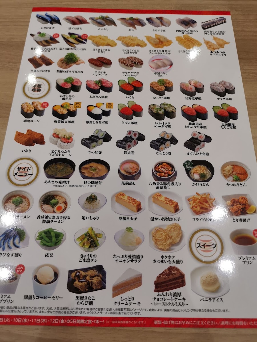 Menu Kappa Sushi Yajie-7