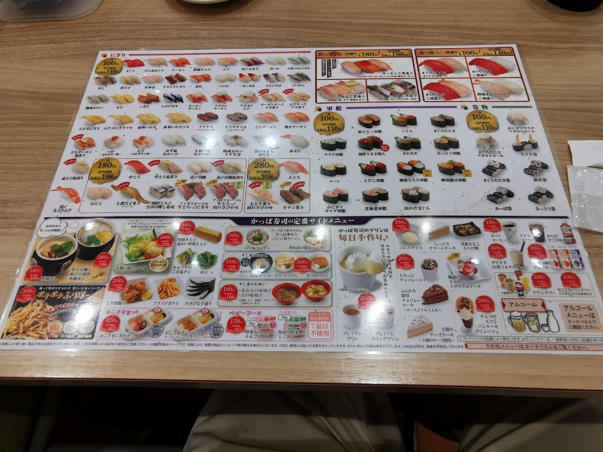 Menu Kappa Sushi Yajie-8