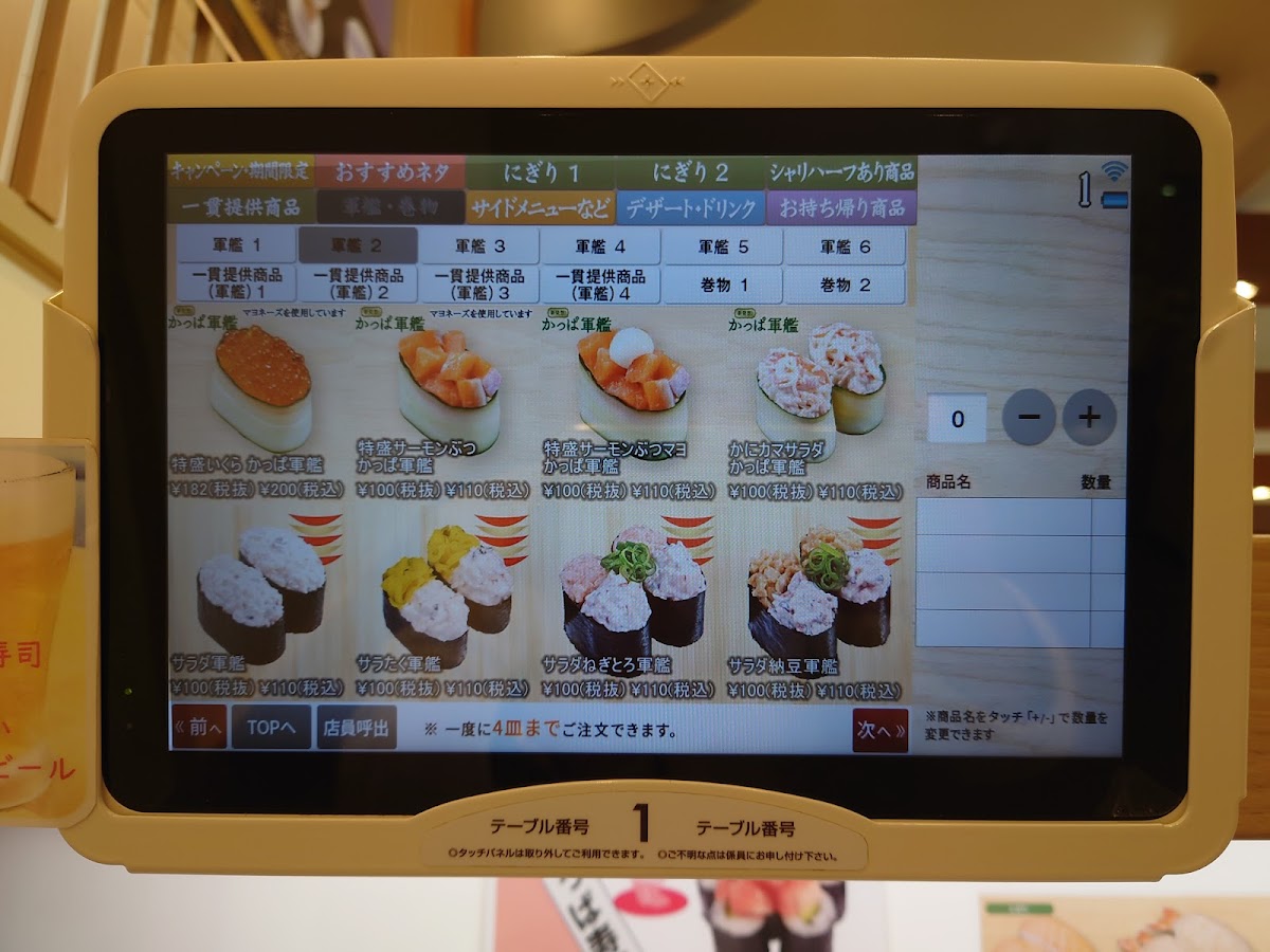 Menu Kappa Sushi-2