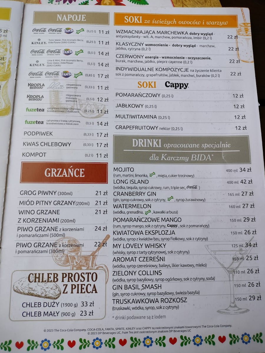Menu Karczma Bida-4