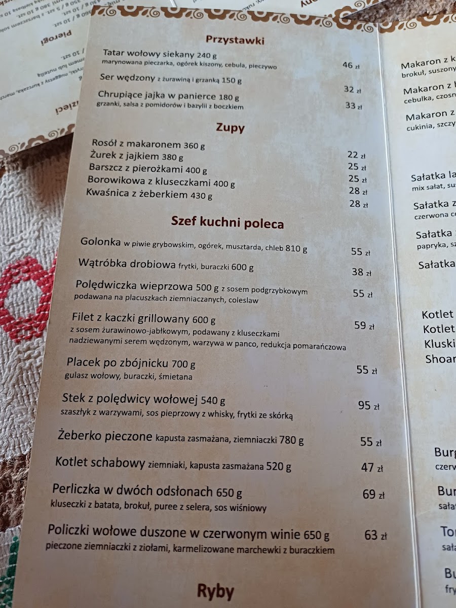 Menu Karczma Lachów Sądeckich-10