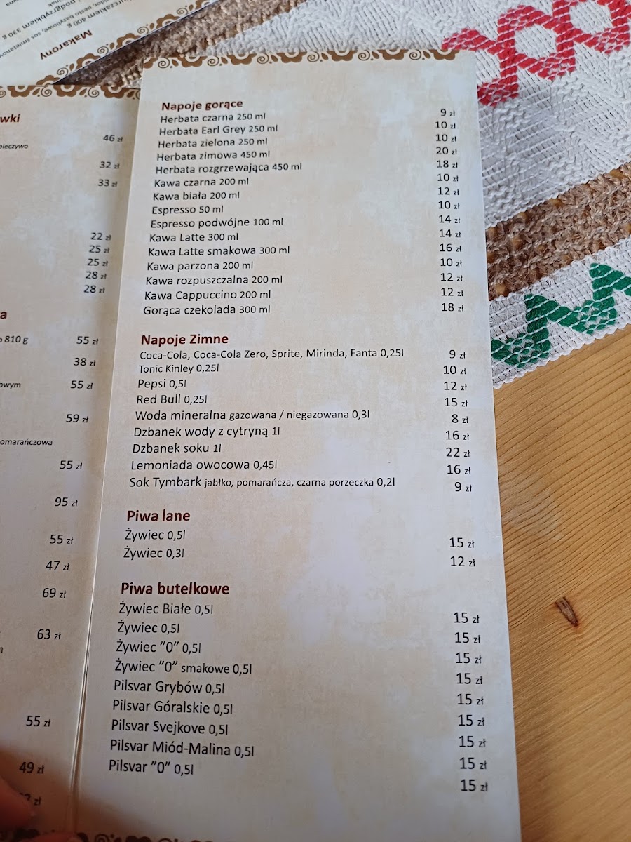 Menu Karczma Lachów Sądeckich-5