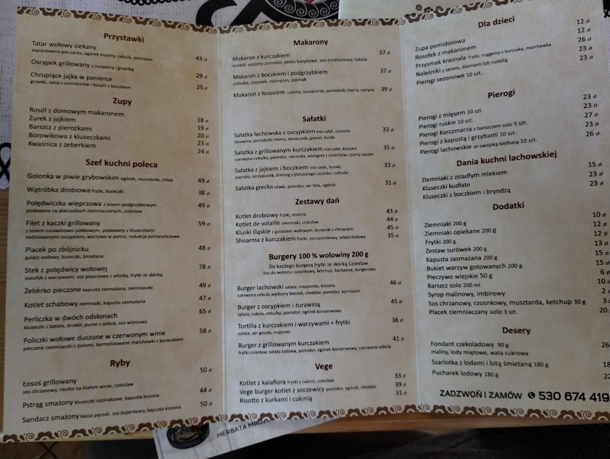 Menu Karczma Lachów Sądeckich-7