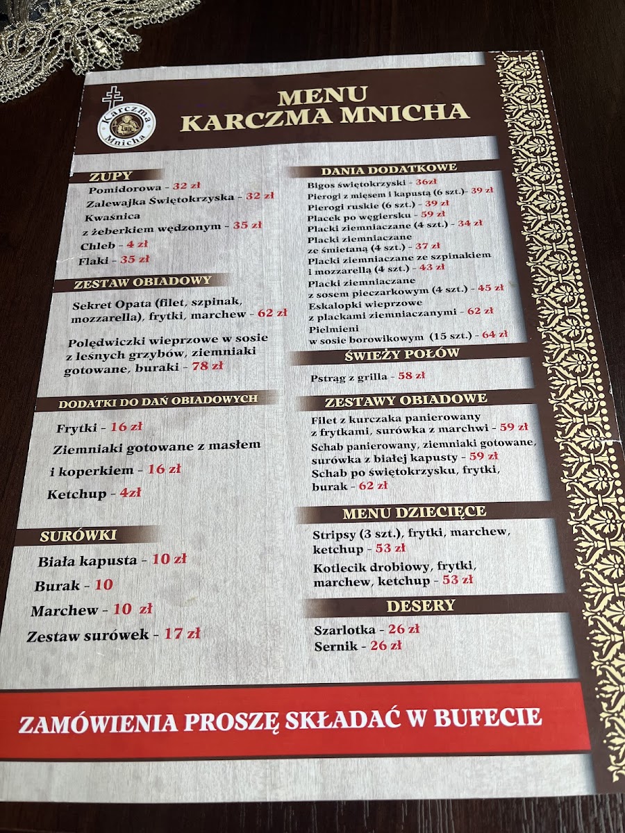 Menu Karczma Mnicha-1
