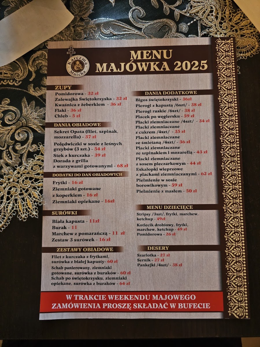 Menu Karczma Mnicha-5