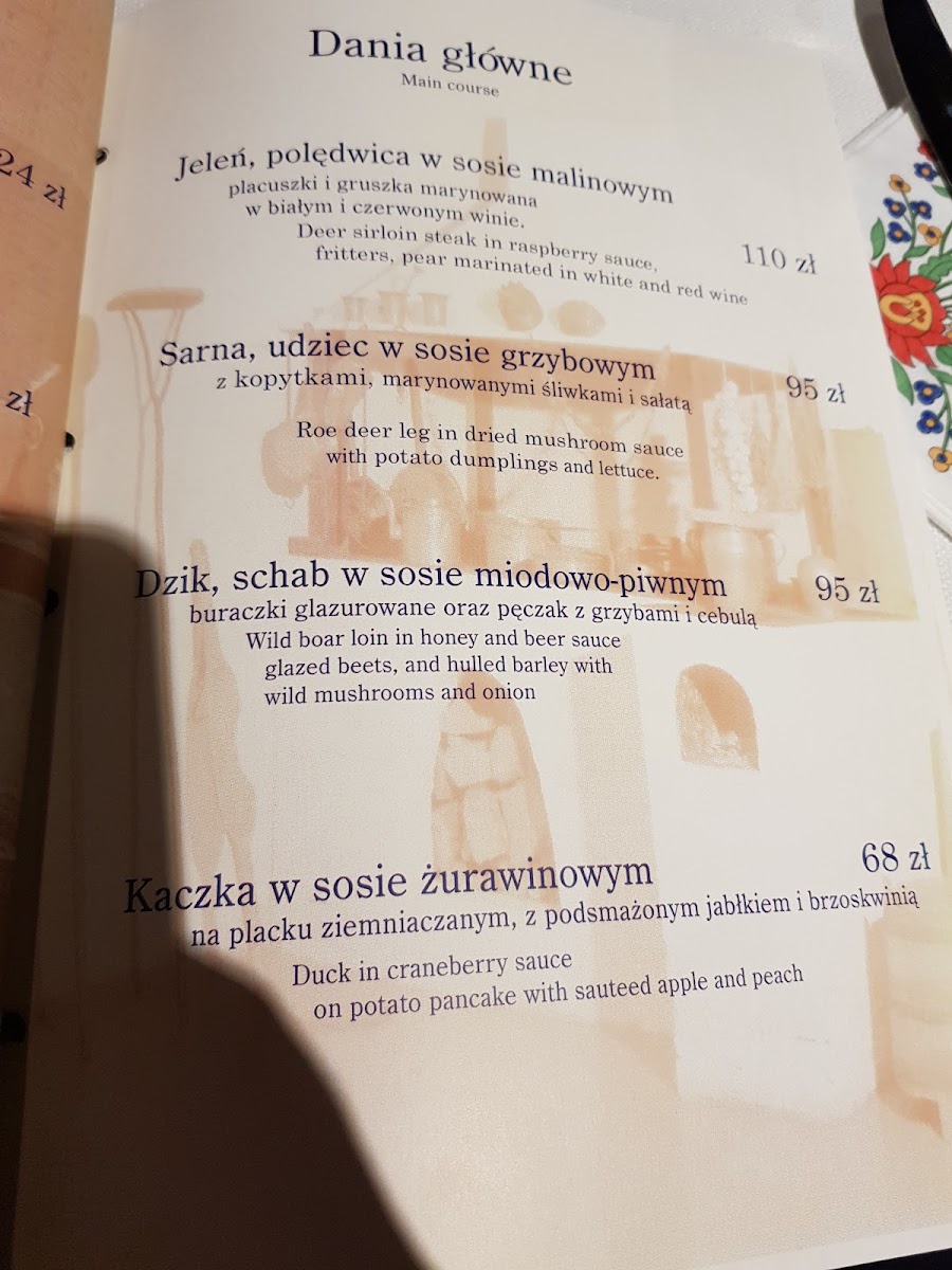 Menu Karczma W Pęcicach-2
