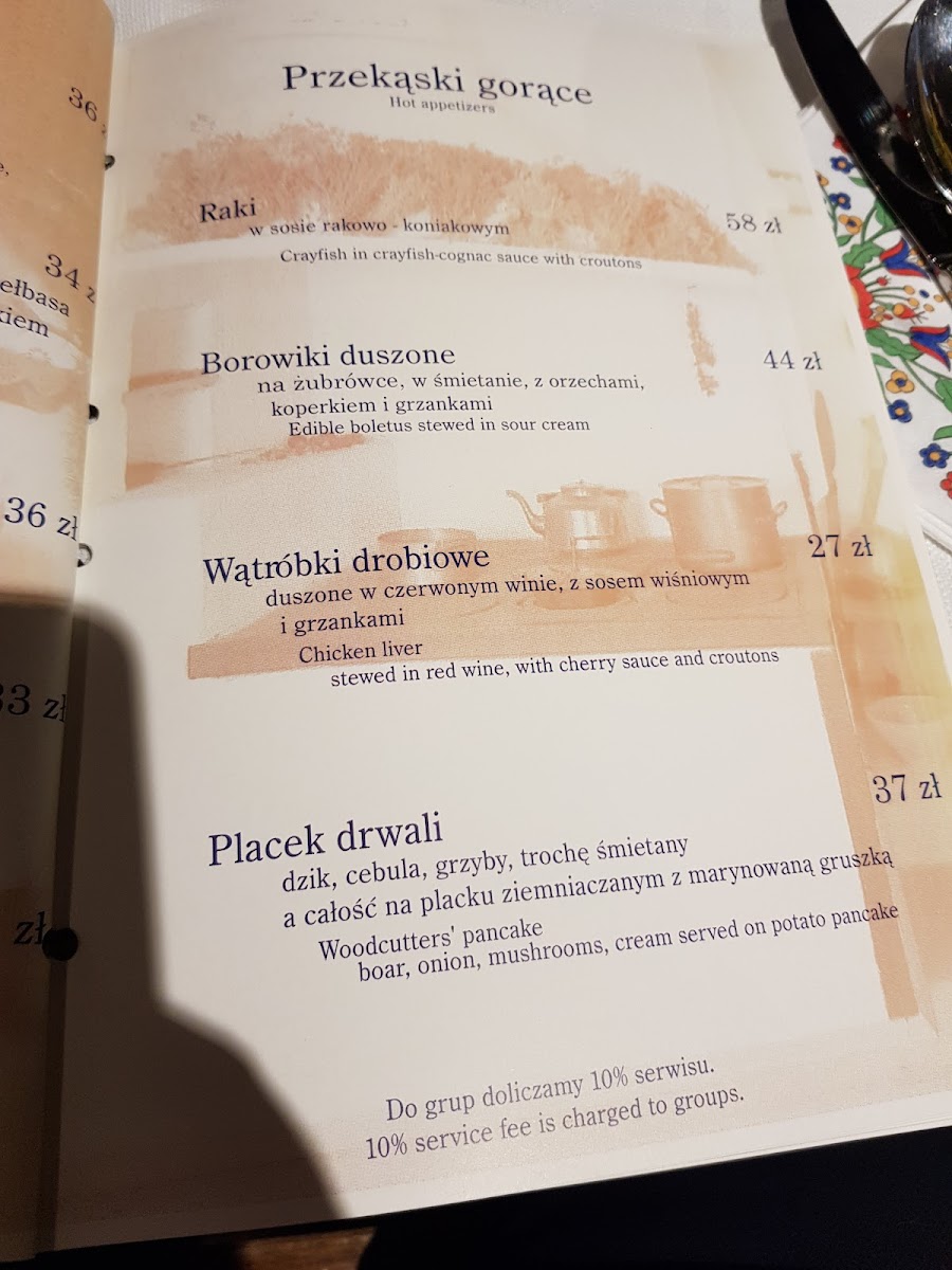 Menu Karczma W Pęcicach-3