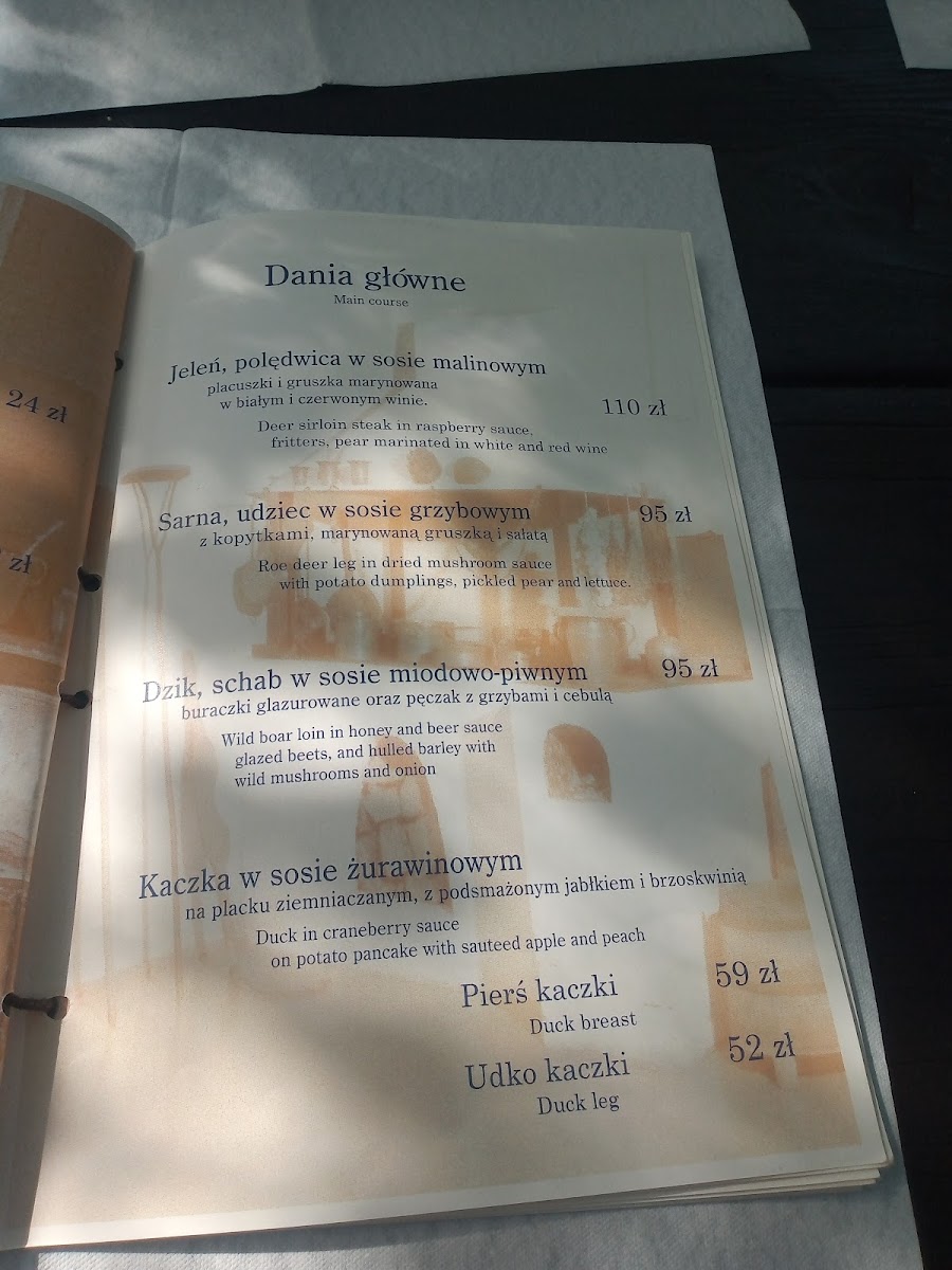 Menu Karczma W Pęcicach-6