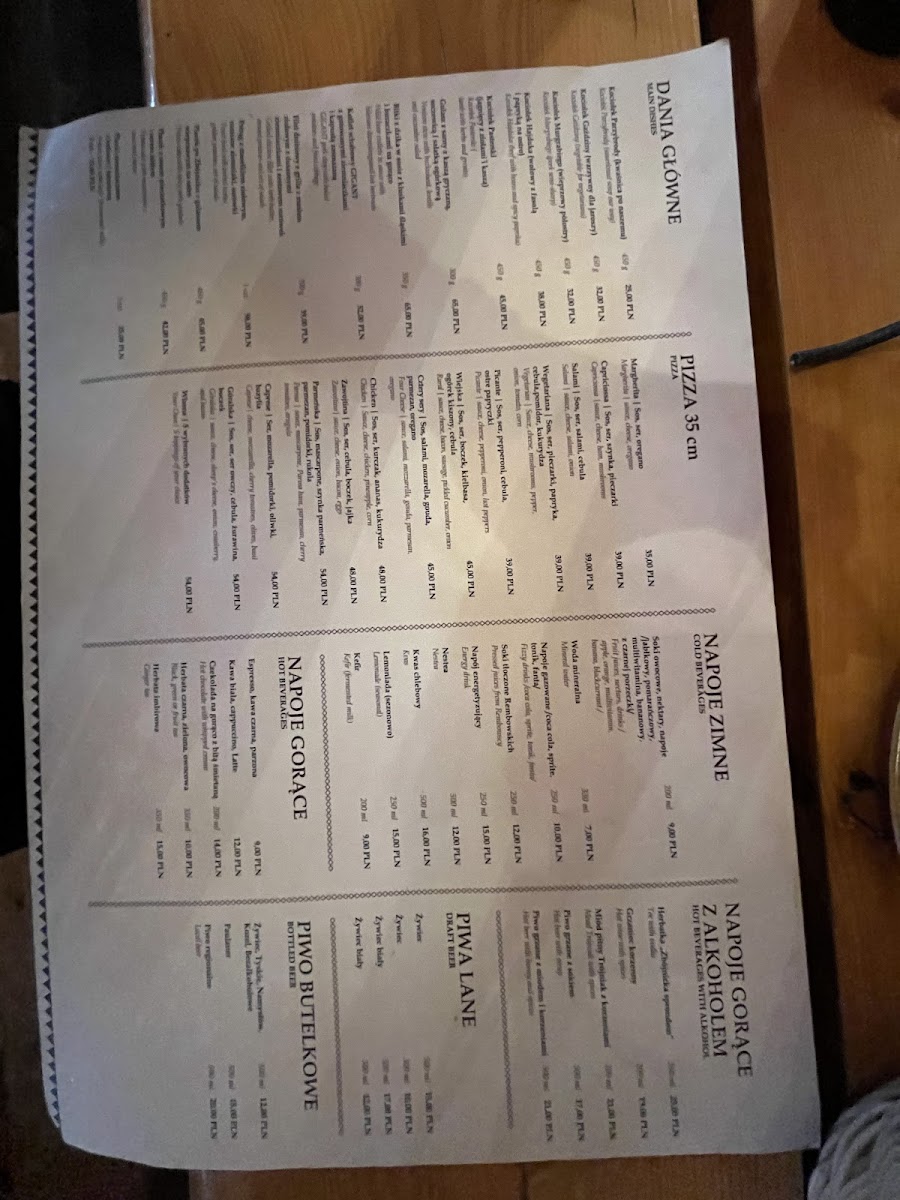 Menu Karczma Zbójnicka-4