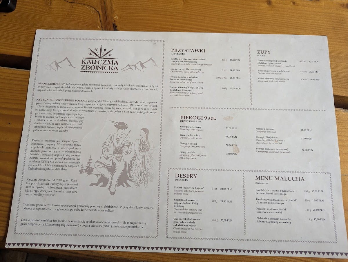 Menu Karczma Zbójnicka-6