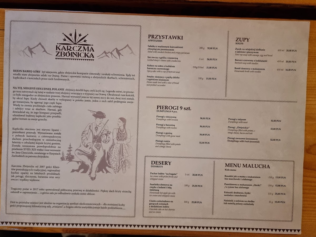 Menu Karczma Zbójnicka-7