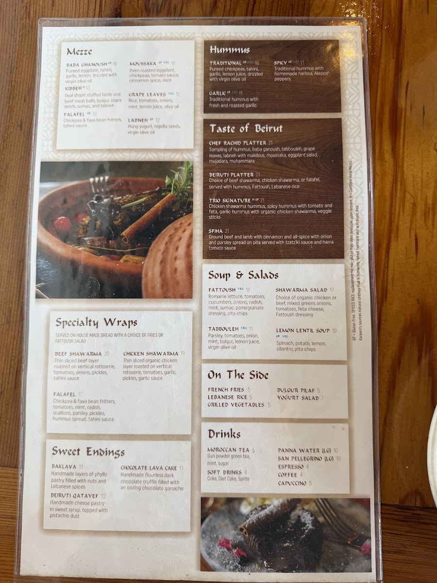 Menu Kareem's Lebanese Kitchen-4