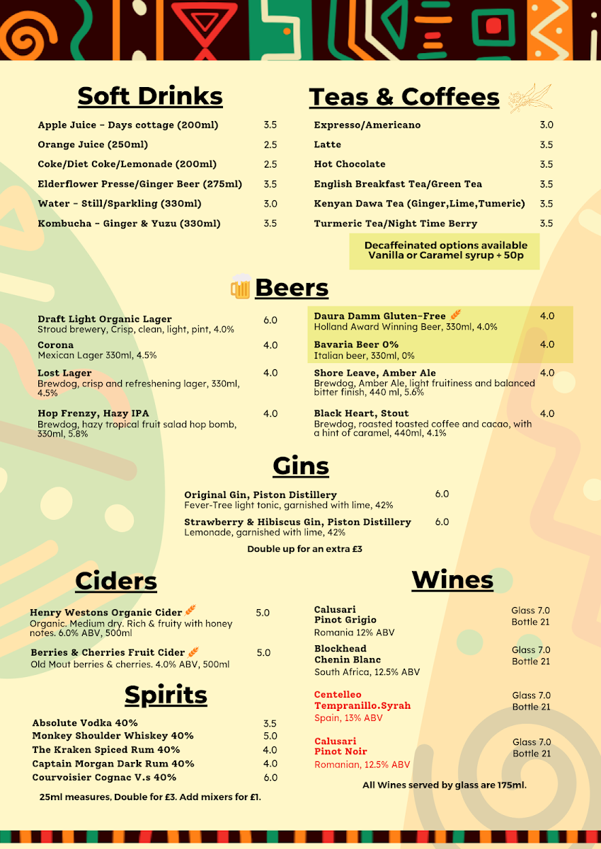 Menu Karibu Vegan Bar & Kitchen @ No23 Stroud-1
