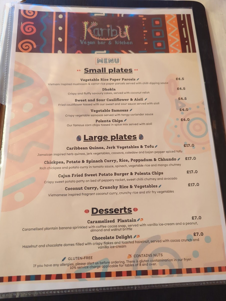 Menu Karibu Vegan Bar & Kitchen @ No23 Stroud-4