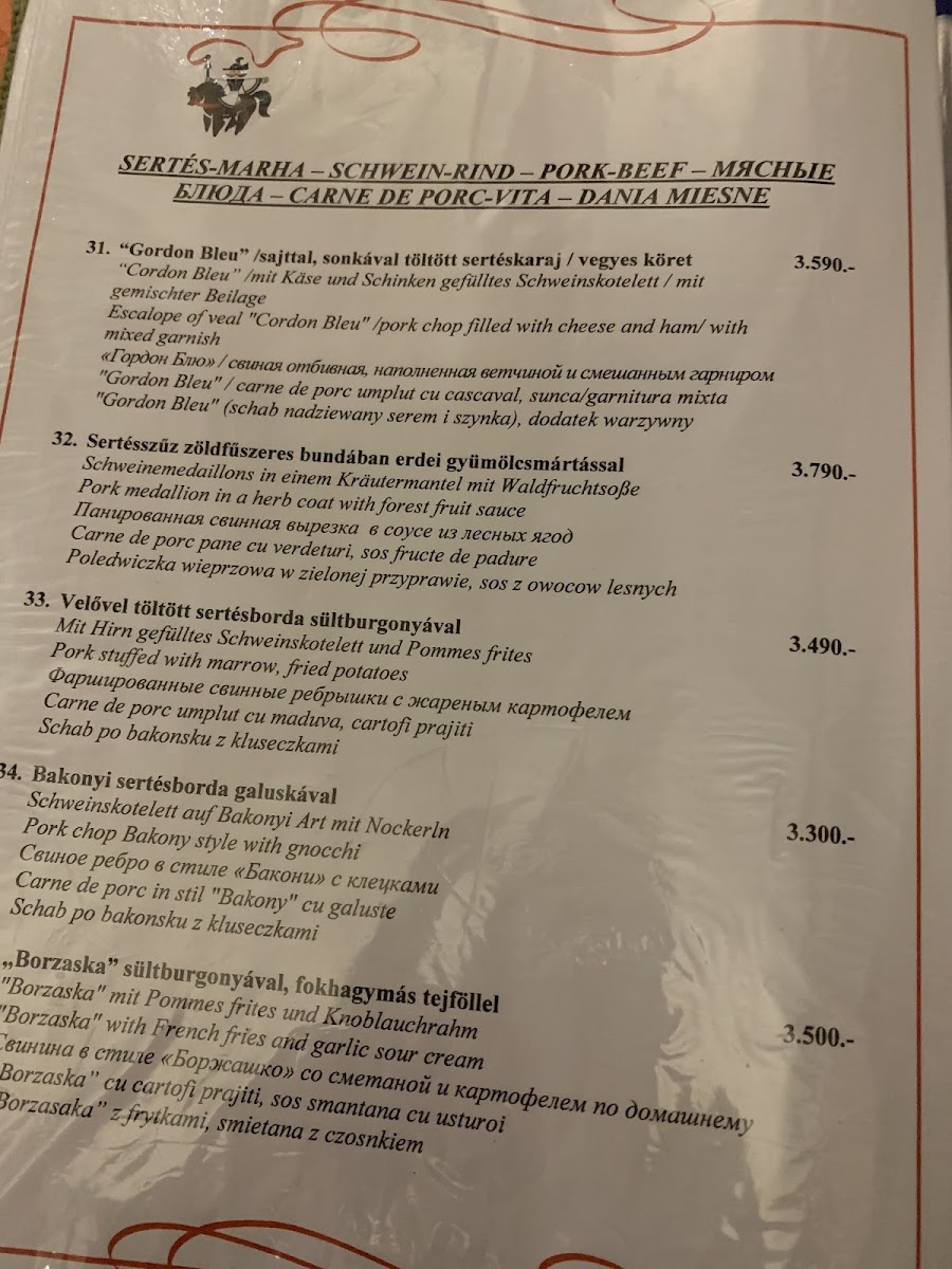 Menu Karikás Hotel És Étterem-7