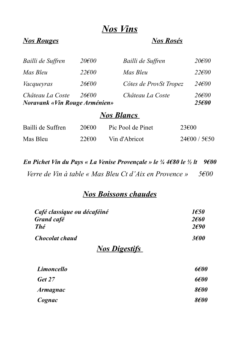 Menu Kariné Restaurant Traiteur-2