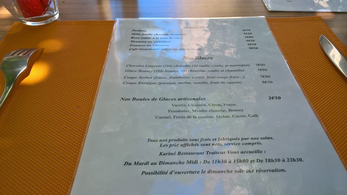 Menu Kariné Restaurant Traiteur-5