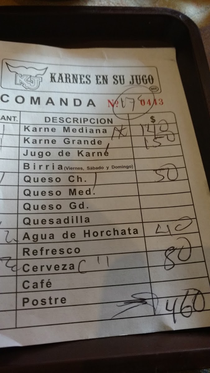 Menu Karnes En Su Jugo-6