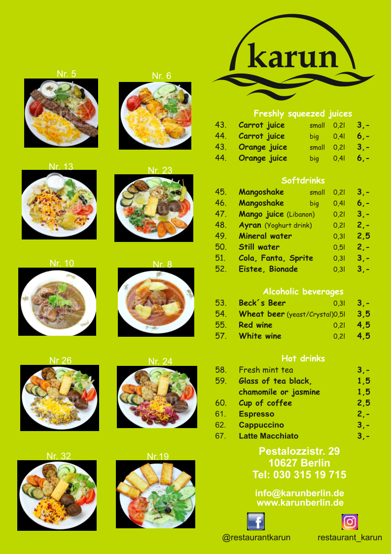 Menu Karun Bistro-1