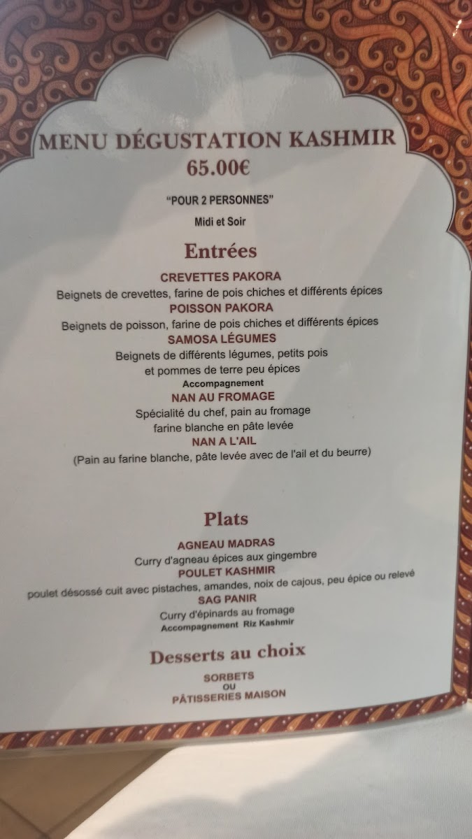 Menu Kashmir-4