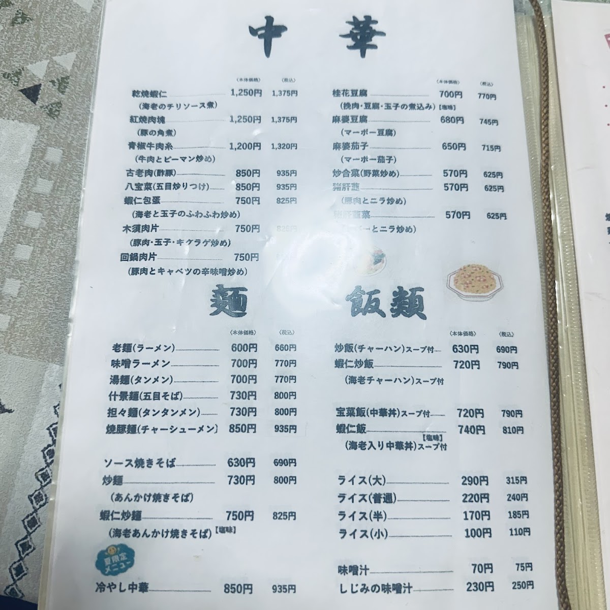 Menu Kasumi Shokudo-9