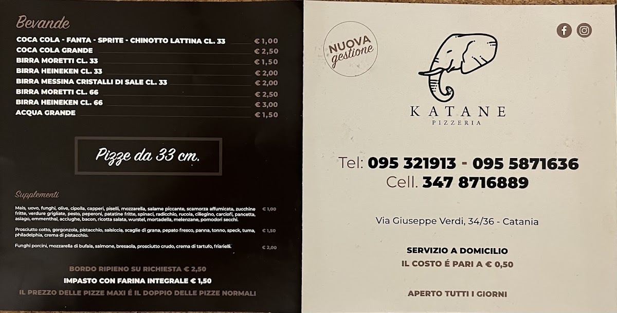Menu Katane-9