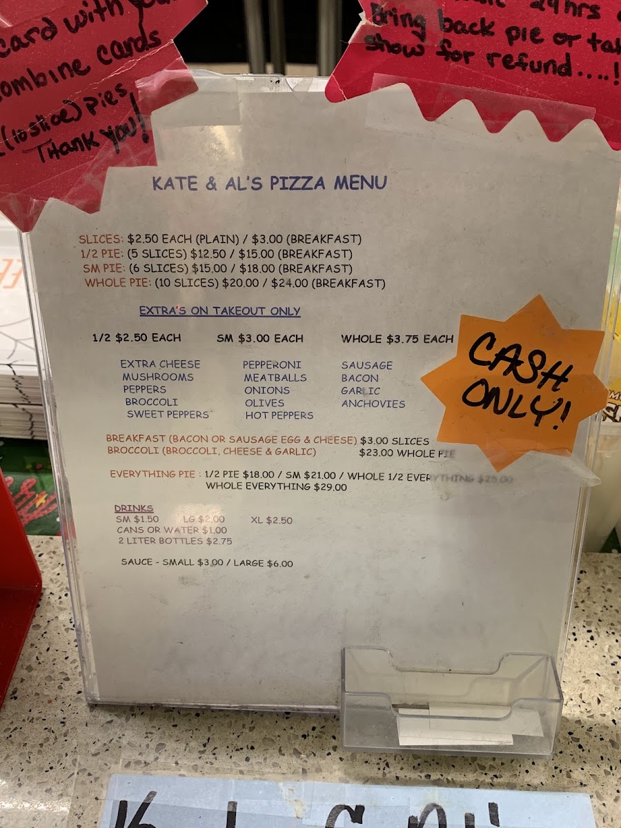 Menu Kate & Al's Pizza-3