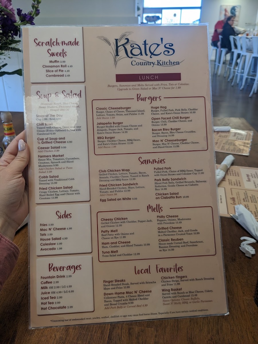 Menu Kate's Country Kitchen-4