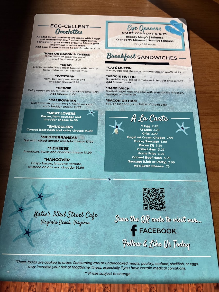 Menu Katie's 33Rd Street Cafe-7