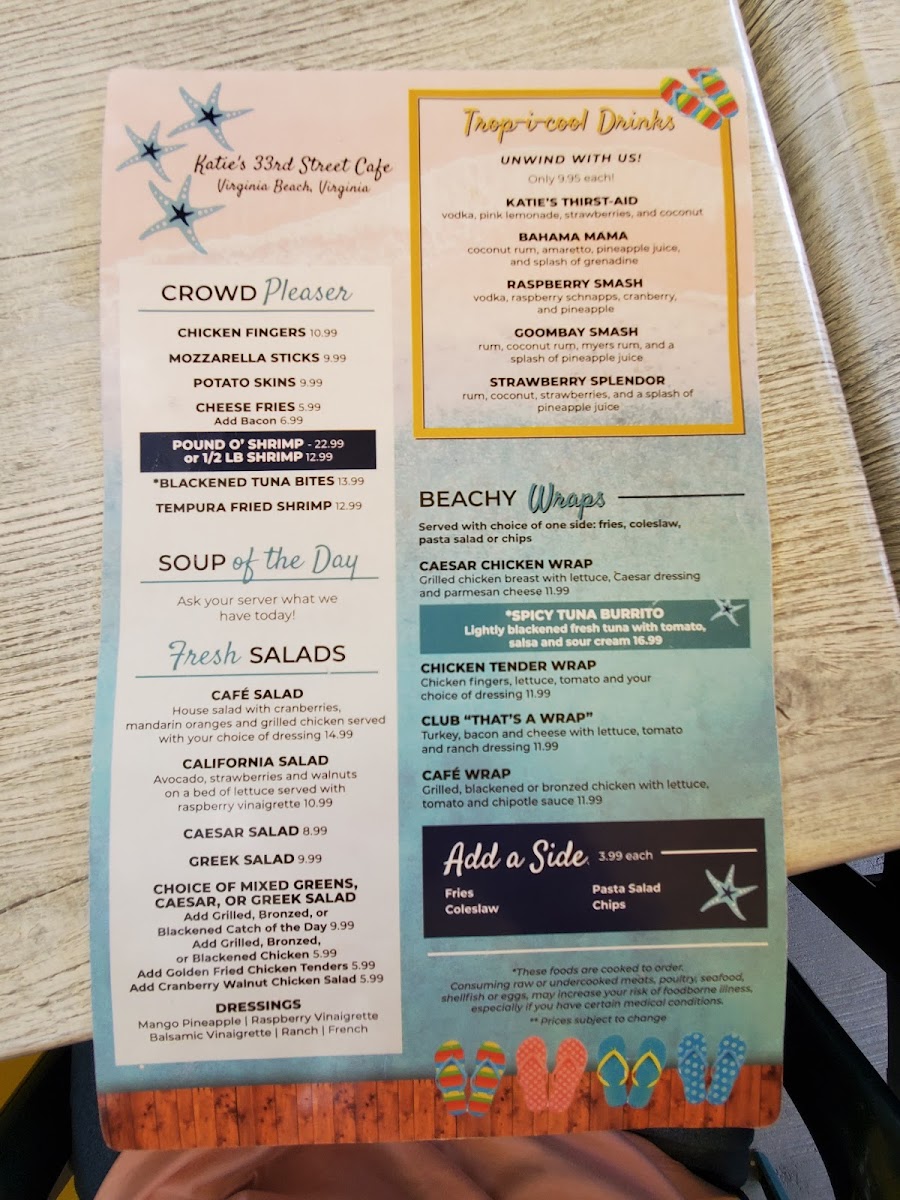 Menu Katie's 33Rd Street Cafe-8