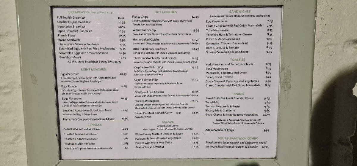Menu Kavanaghs Cafe & Tea Rooms-2