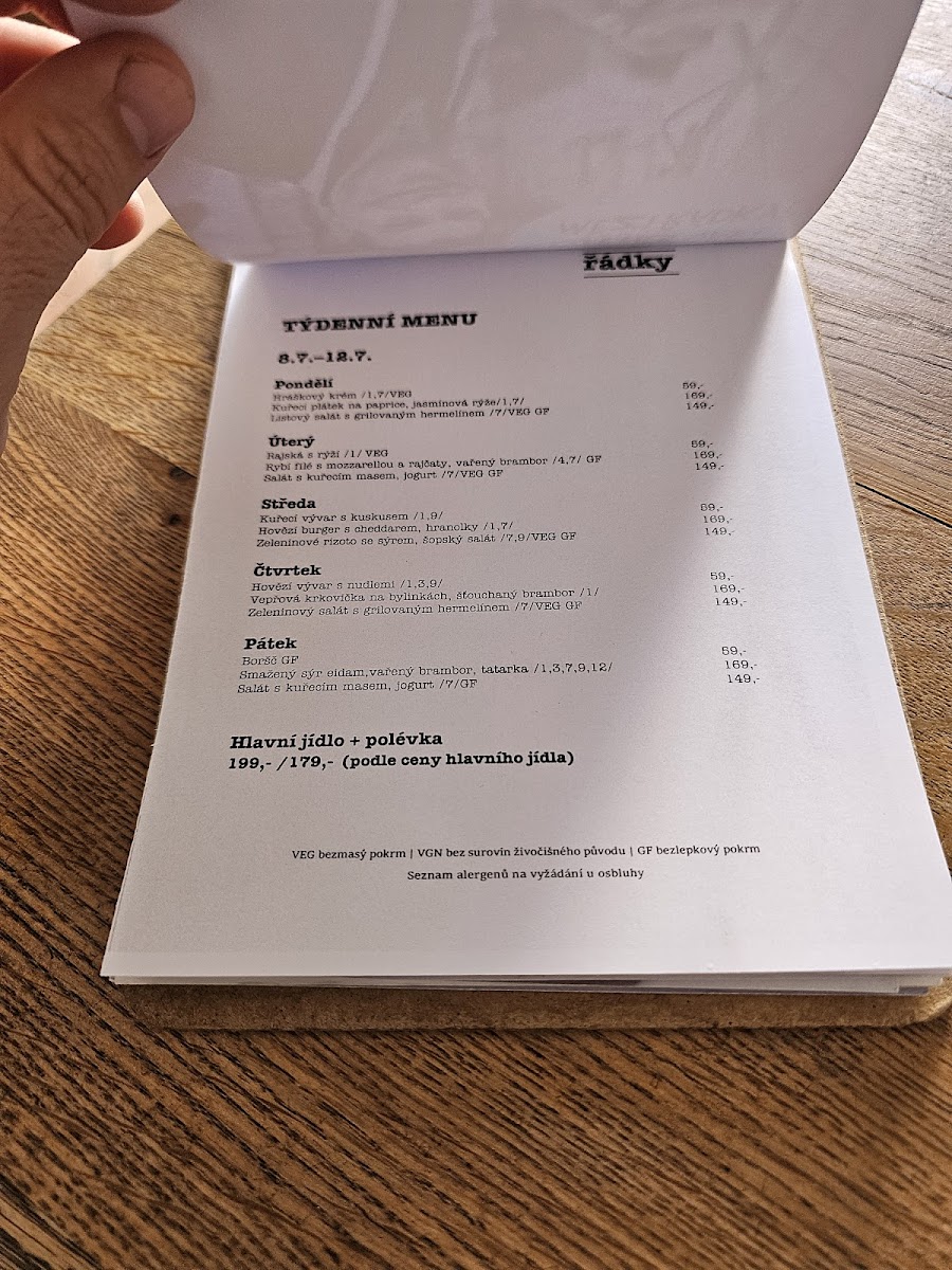 Menu Kavarna Mezi Radky-9