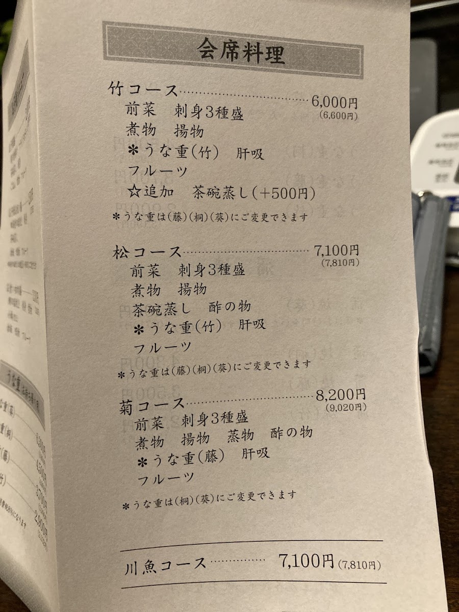 Menu Kawamatsu-7