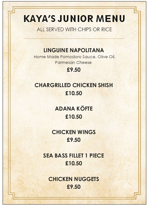Menu Kaya Meze Bar-5