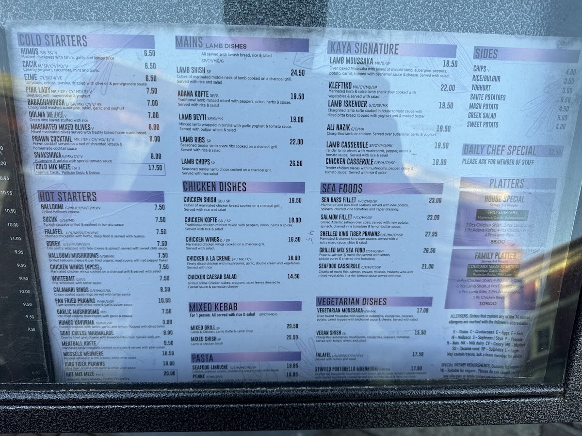 Menu Kaya Meze Bar-7