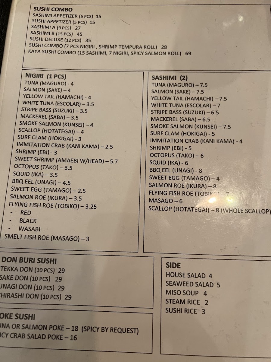 Menu Kaya Sushi & Ramen-4
