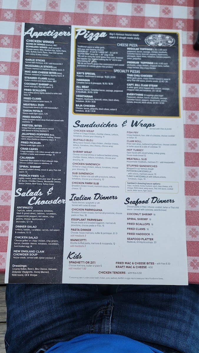 Menu Kay's Burden Lake Restaurant-4