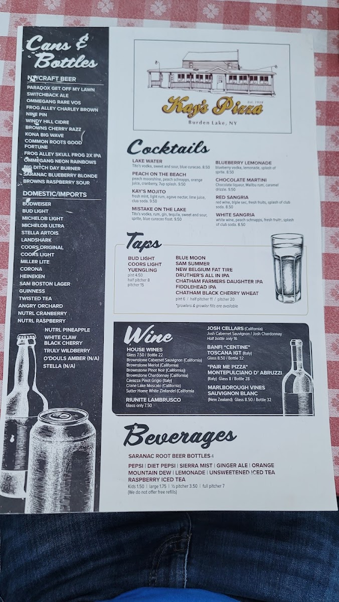 Menu Kay's Burden Lake Restaurant-5
