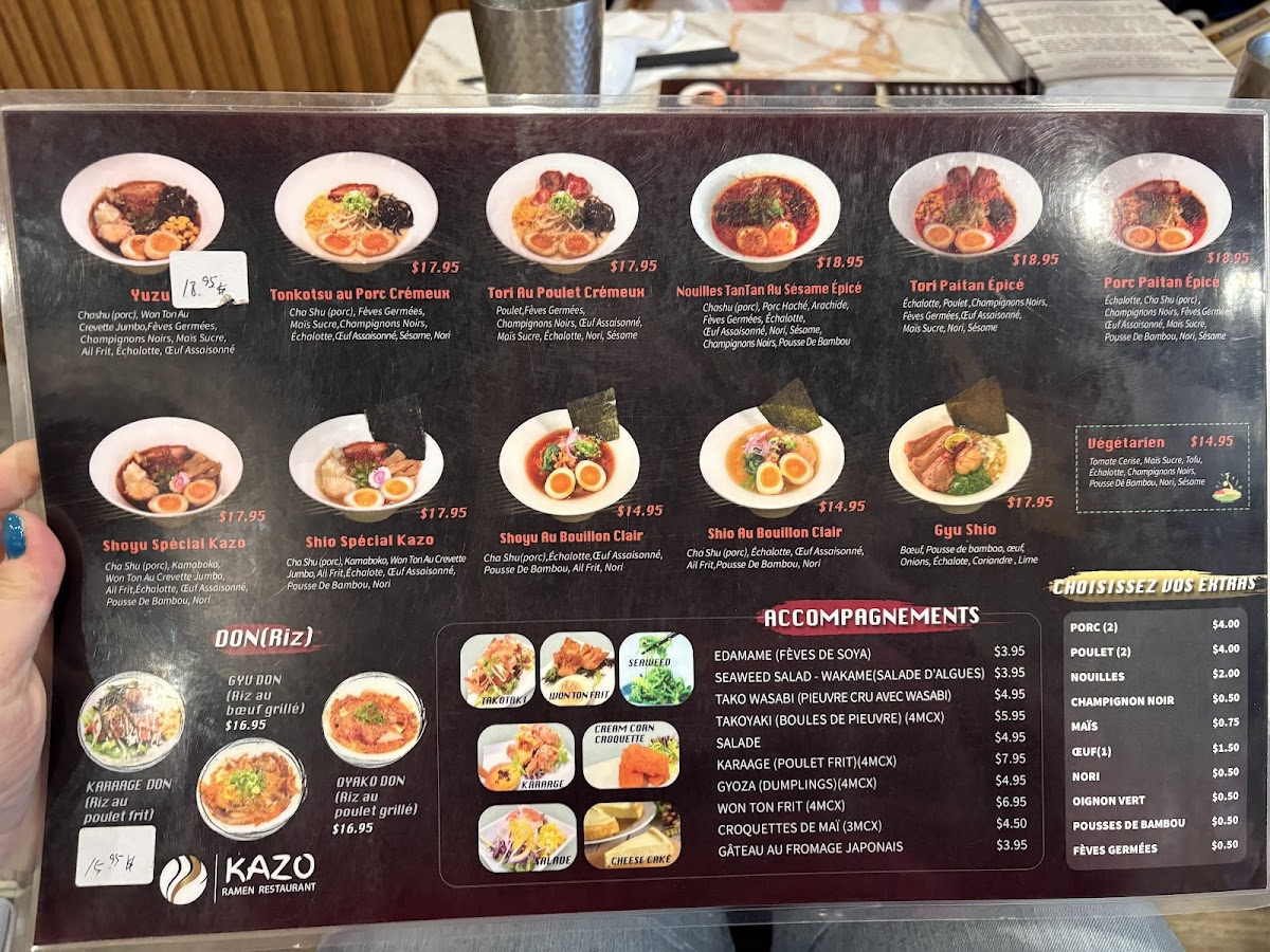Menu Kazo Ramen Mont-Royal-1