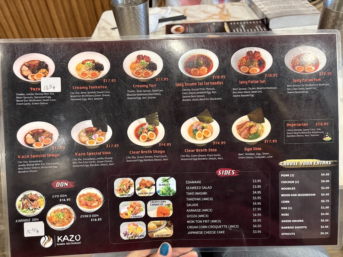 Menu Kazo Ramen Mont-Royal-2