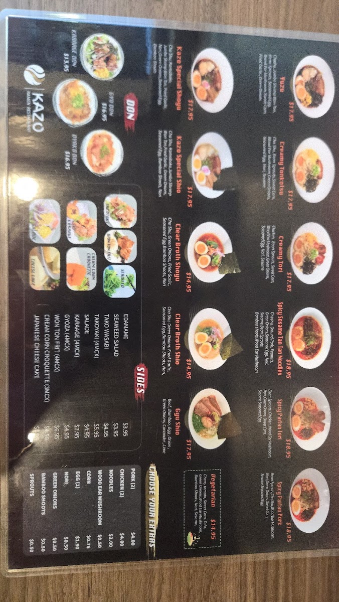 Menu Kazo Ramen Mont-Royal-8