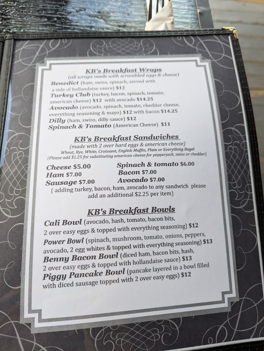 Menu Kb's Coffee House-1