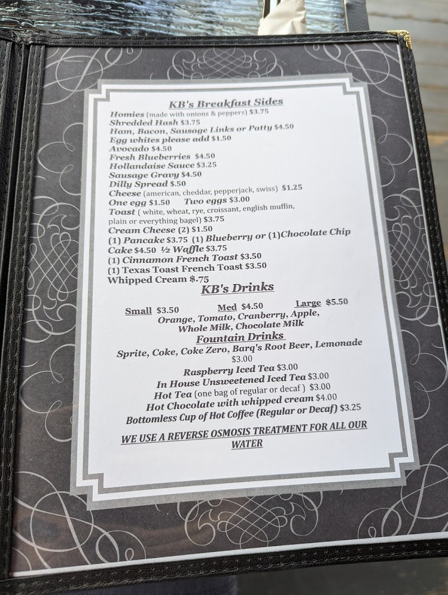 Menu Kb's Coffee House-2
